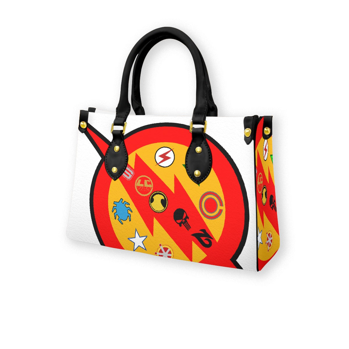 Women's Tote Bag With Black Handle