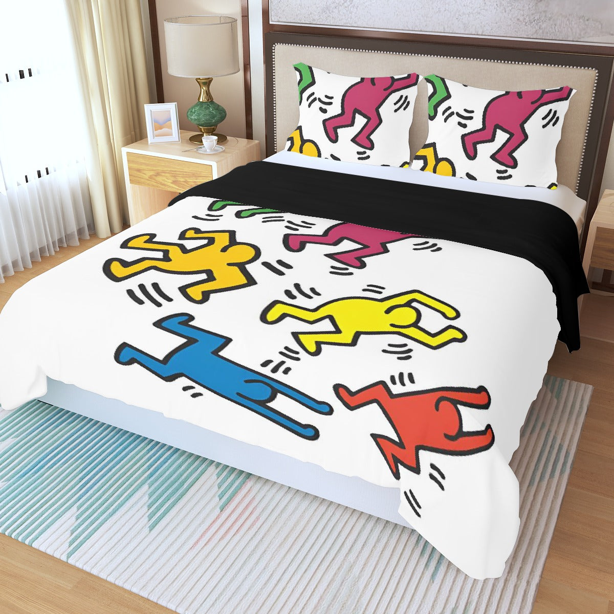 Three Piece Duvet Bedding Set Men in Color