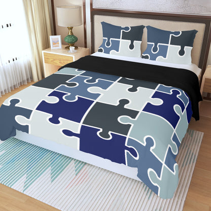 Three Piece Duvet Bedding Set Puzzle