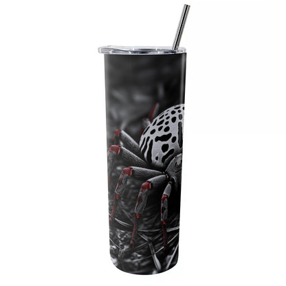 Glitter Tumbler With Stainless Steel Straw 20oz