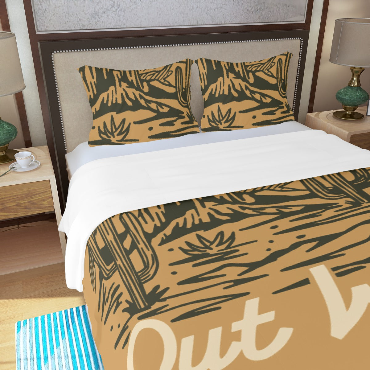 Three Piece Duvet Bedding Set in the Desert