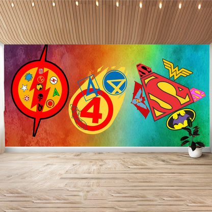 Over Size Wall Stickers DC Super Heroes