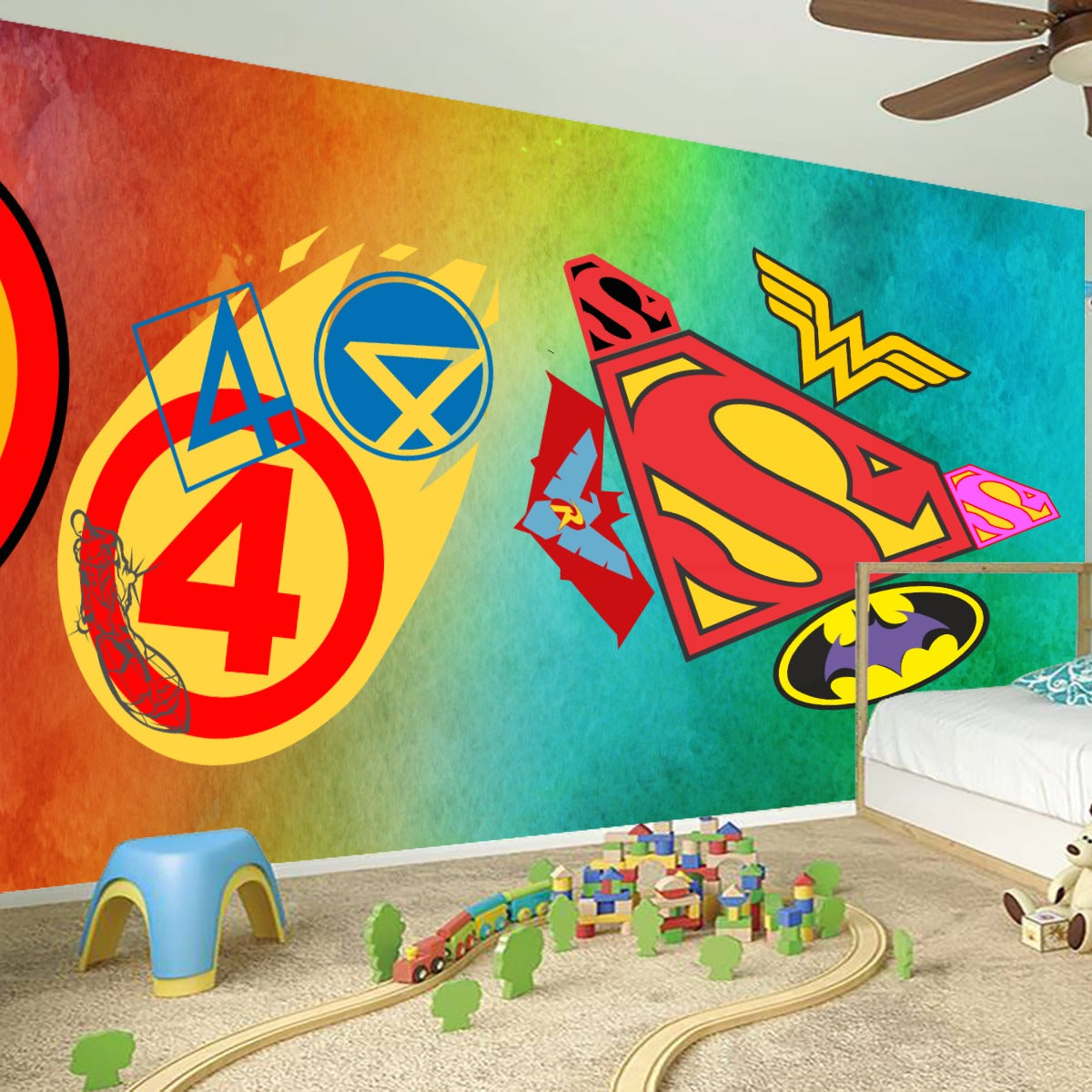 Over Size Wall Stickers DC Super Heroes