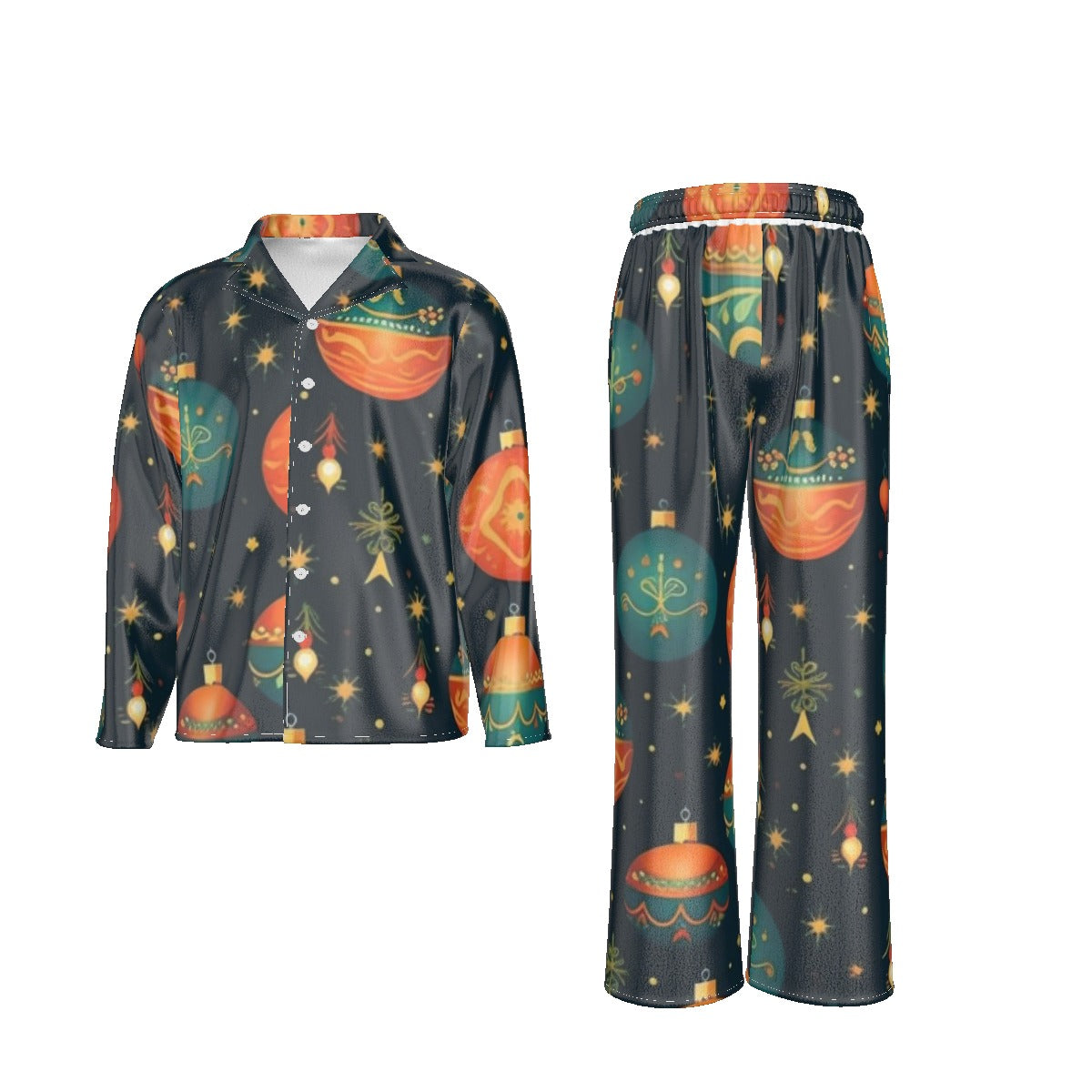 Holiday Men's Lapel Pajama Set