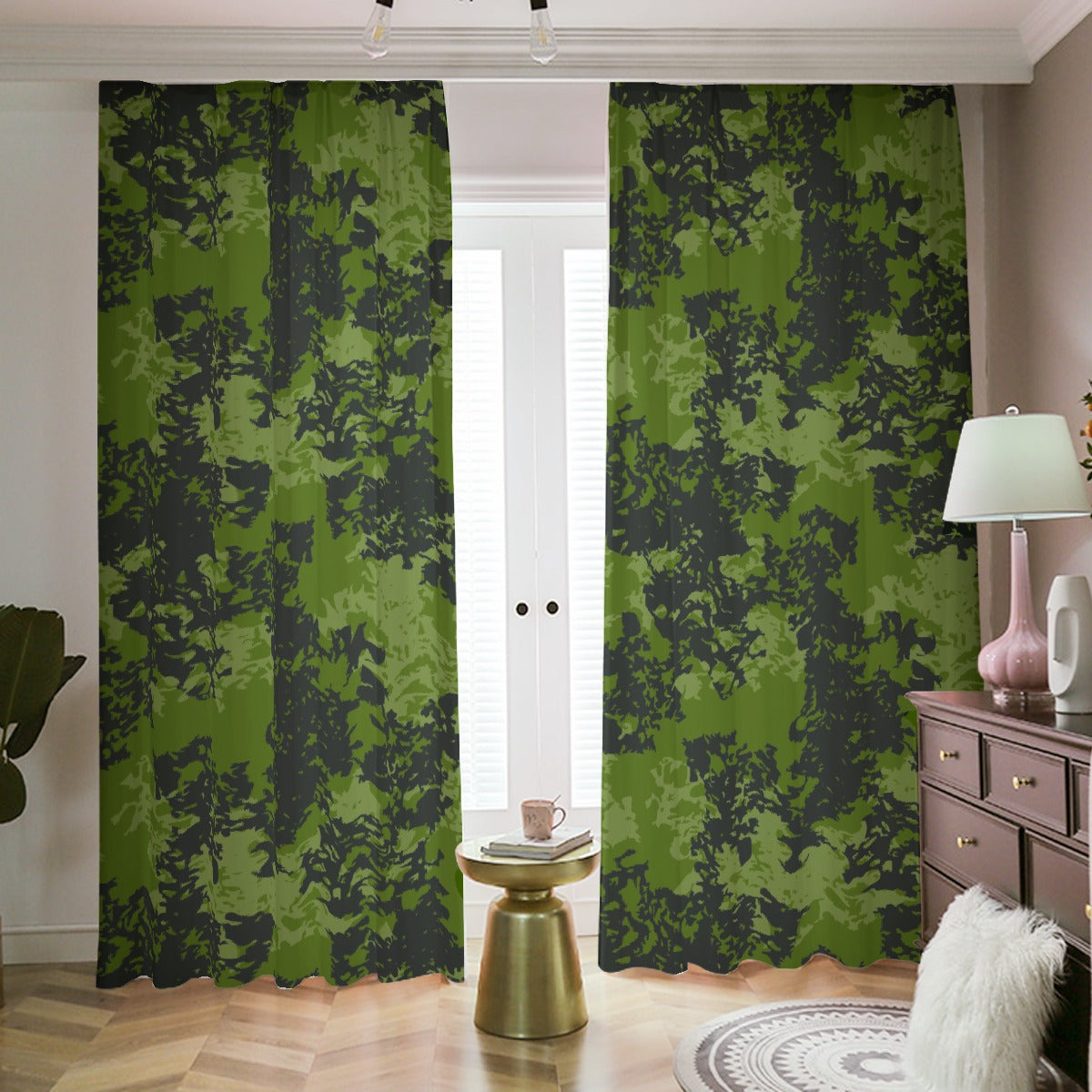 Blackout Curtains with Hooks Camo