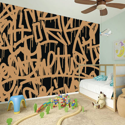 Wall Stickers Black and Gold Letters