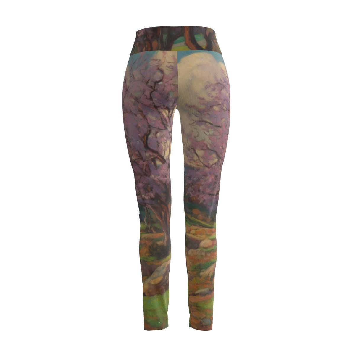 Women's High Waist Leggings | Side Stitch Closure "Purple Sky"