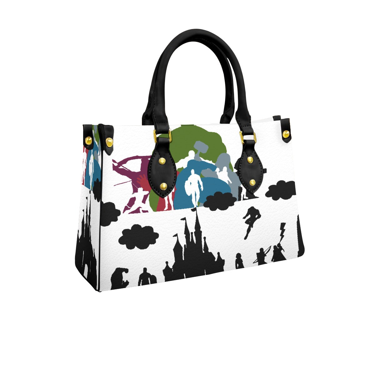 Women's Tote Bag With Black Handle