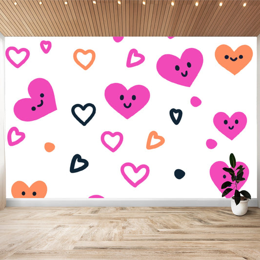 Wall Stickers Happy Pink Hearts