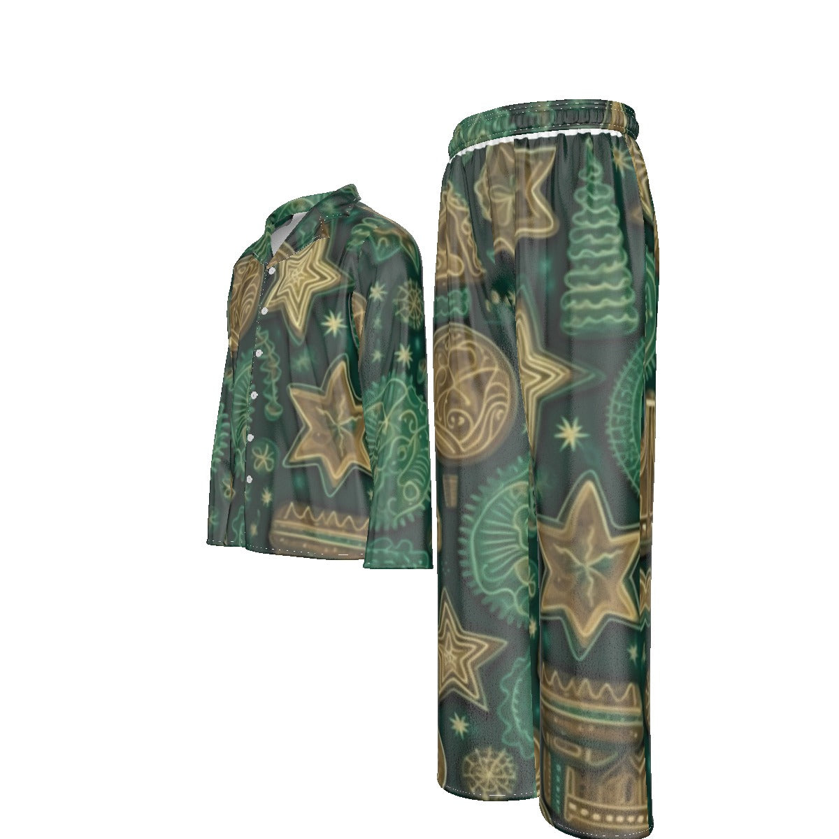 Holiday Men's Lapel Pajama Set