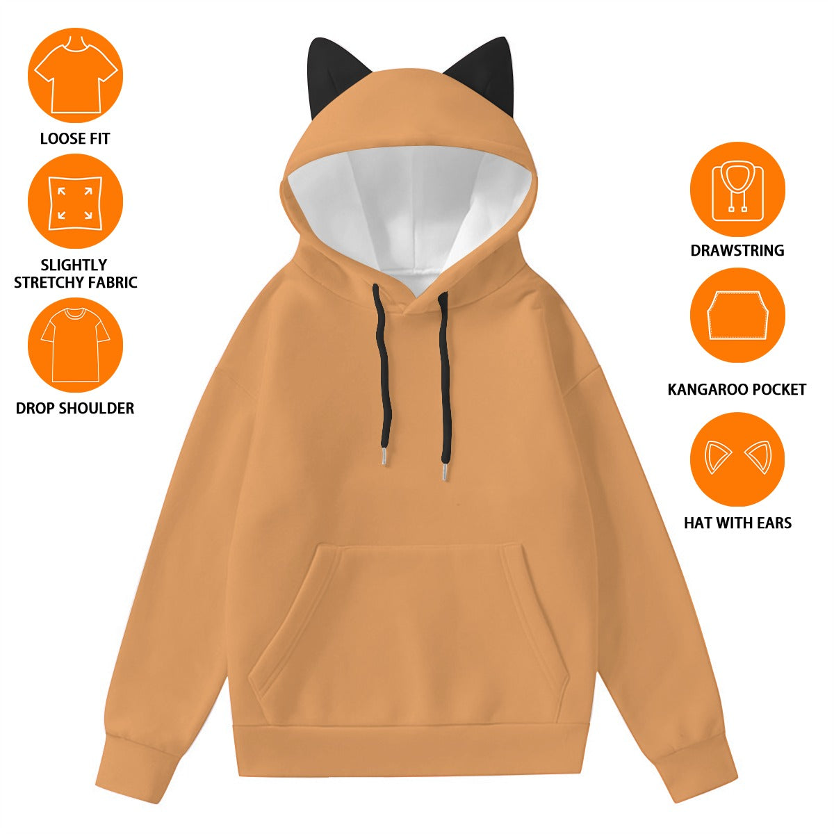 Women’s Hoodie With Decorative Ears