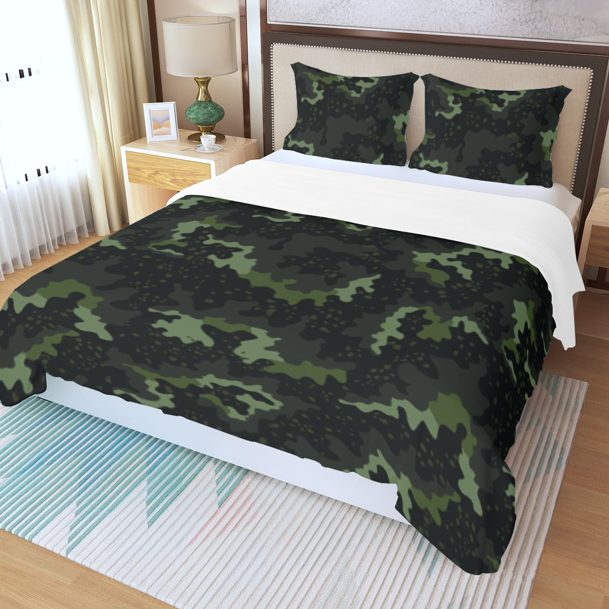 Three Piece Duvet Bedding Set Camo