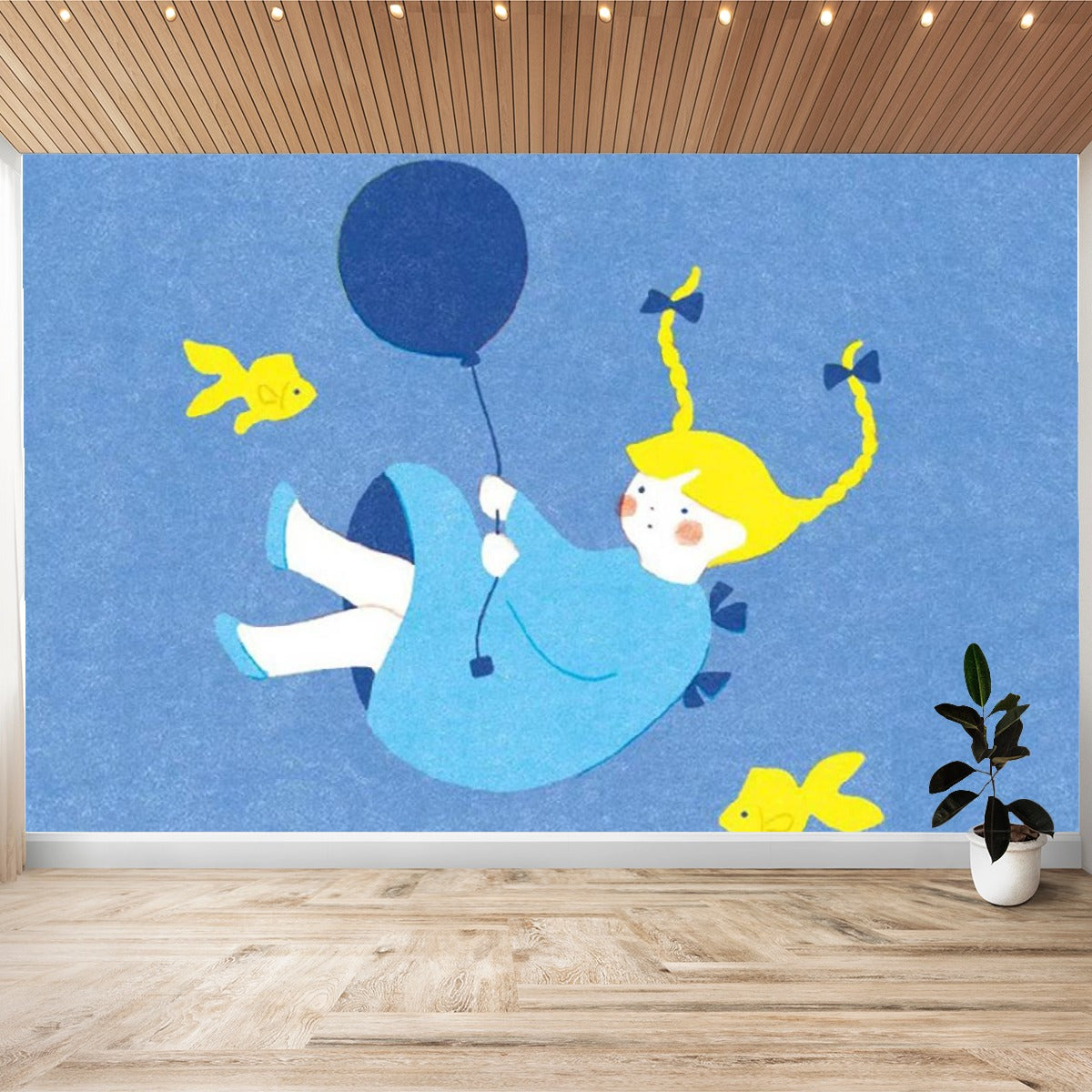 Wall Stickers Flying Girl