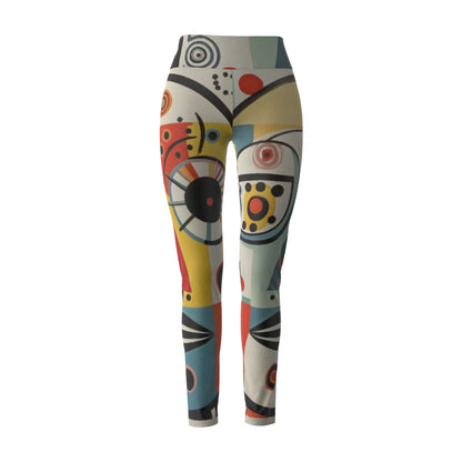 Women's High Waist Leggings | Side Stitch Closure "Art In the Mind"