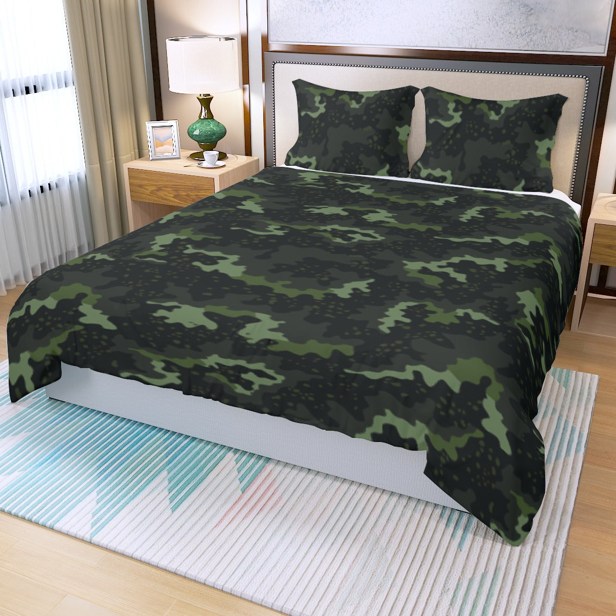 Three Piece Duvet Bedding Set Camo