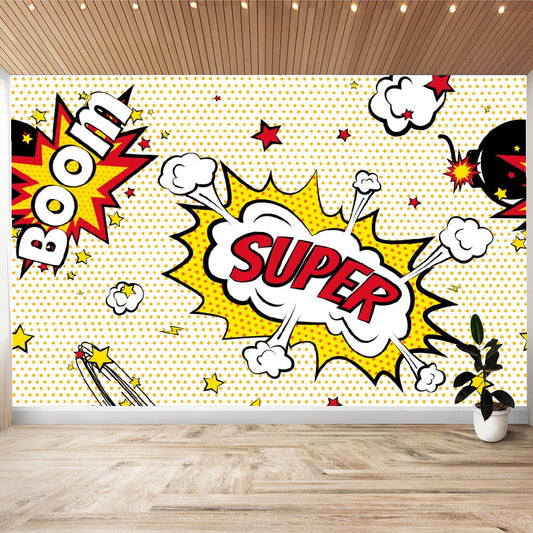 Wall Stickers Super Hero Words