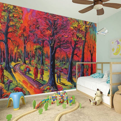 Wall Stickers Red Trees