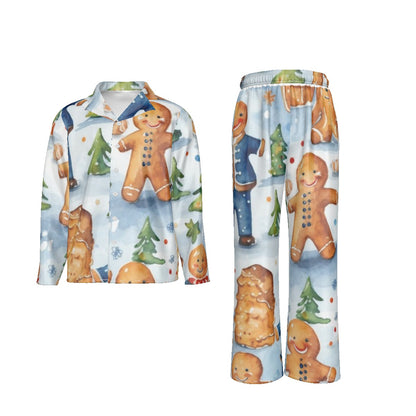 Holiday Men's Lapel Pajama Set