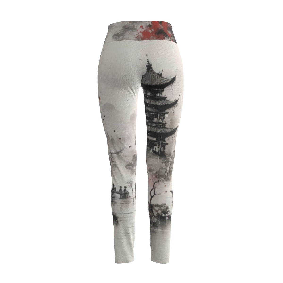 Women's High Waist Leggings | Side Stitch Closure Leggings "Dynasty"