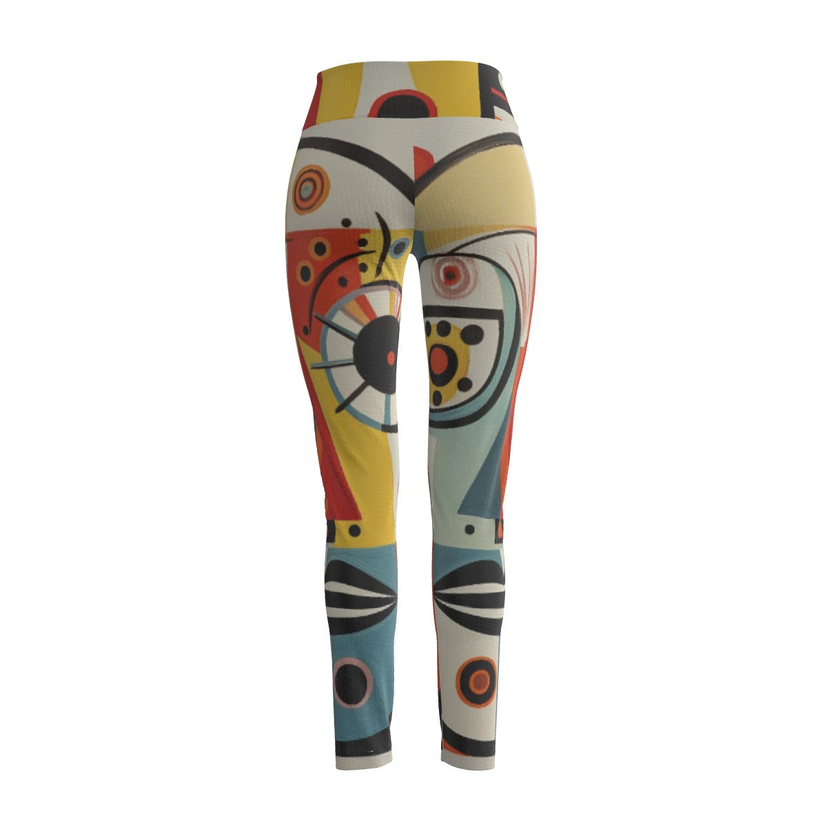 Women's High Waist Leggings | Side Stitch Closure "Art In the Mind"