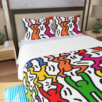 Three Piece Duvet Bedding Set Man in Color