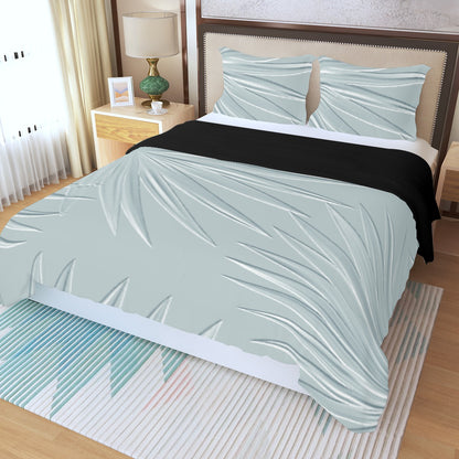 Three Piece Duvet Bedding Set Light Teal