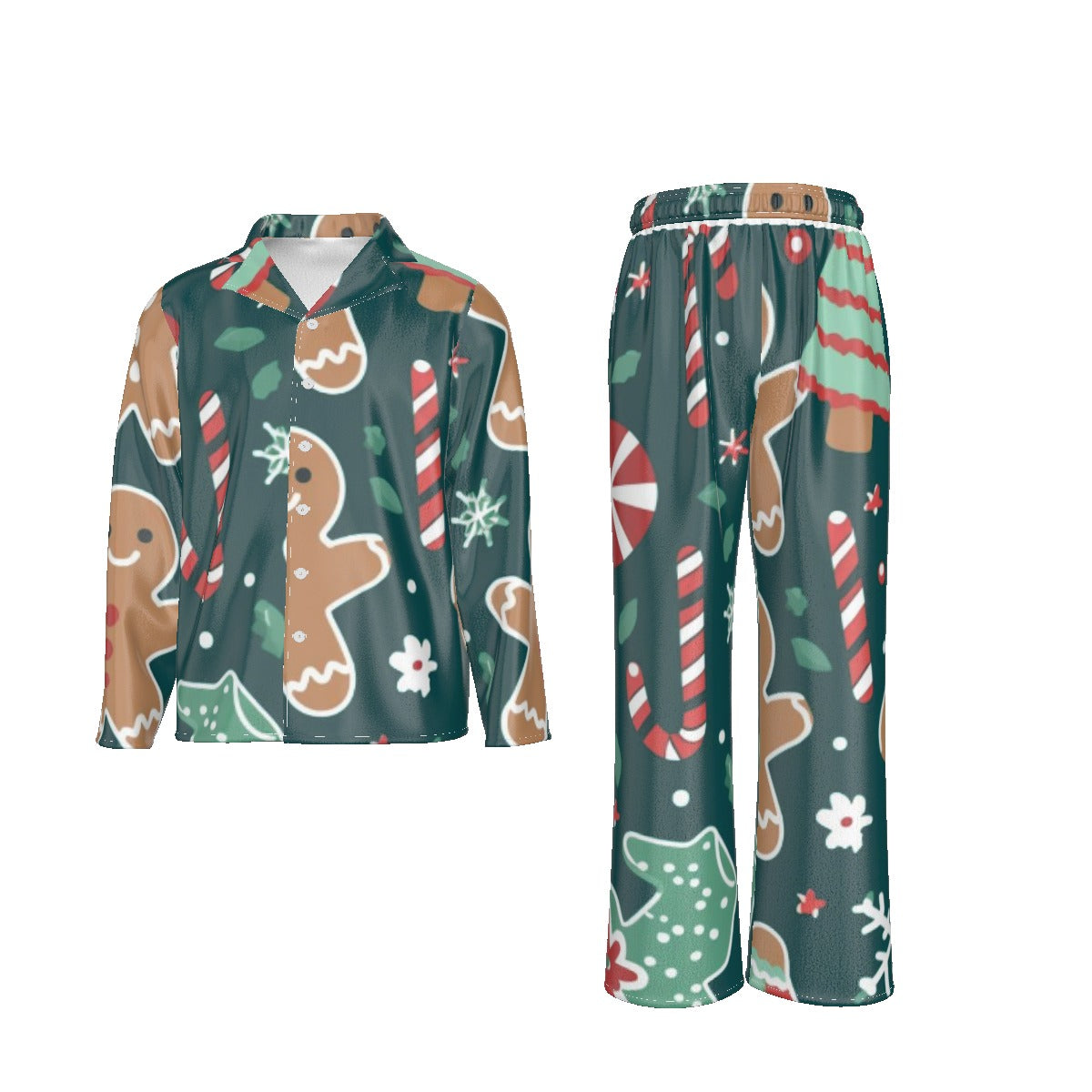 Holiday Men's Lapel Pajama Set