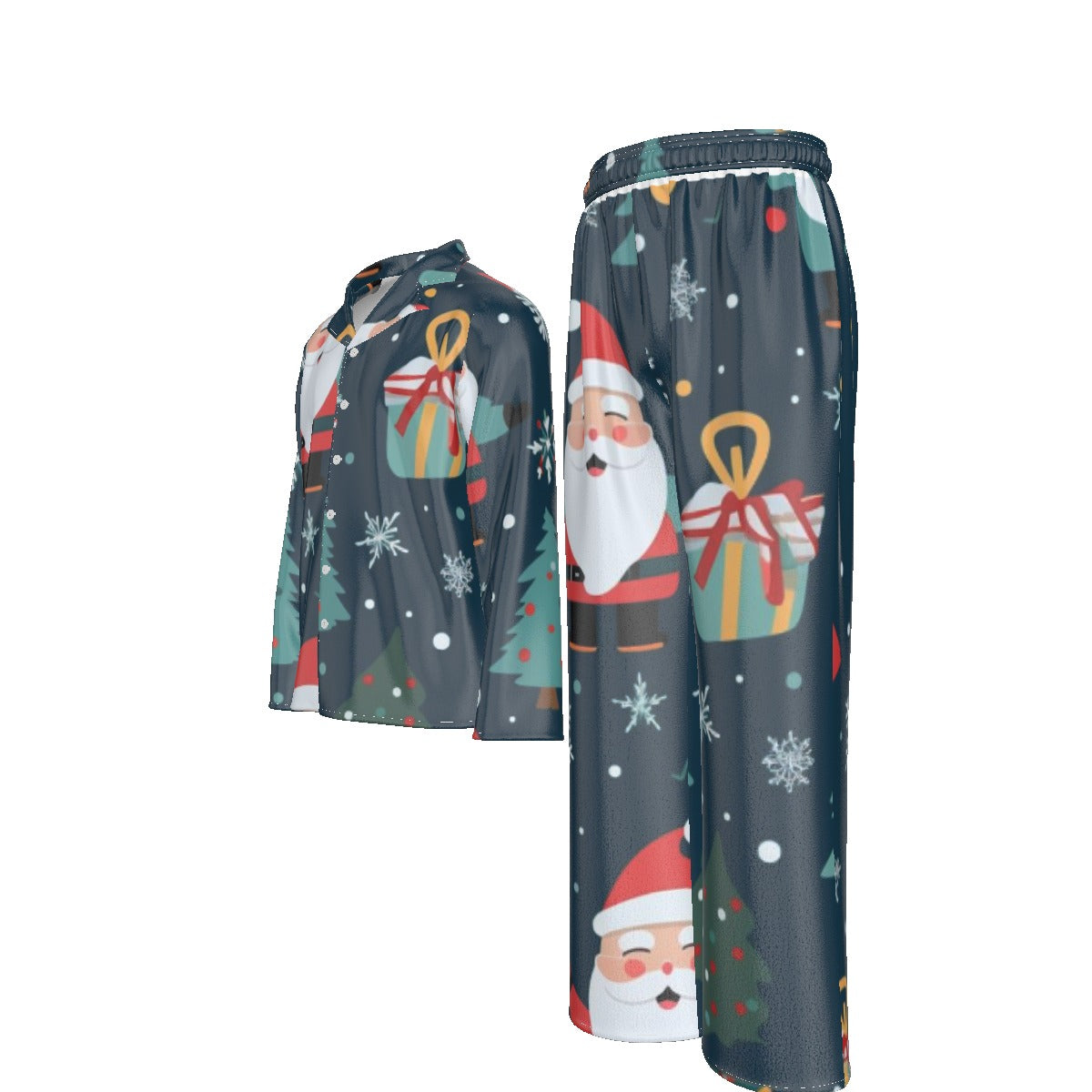 Holiday Men's Lapel Pajama Set