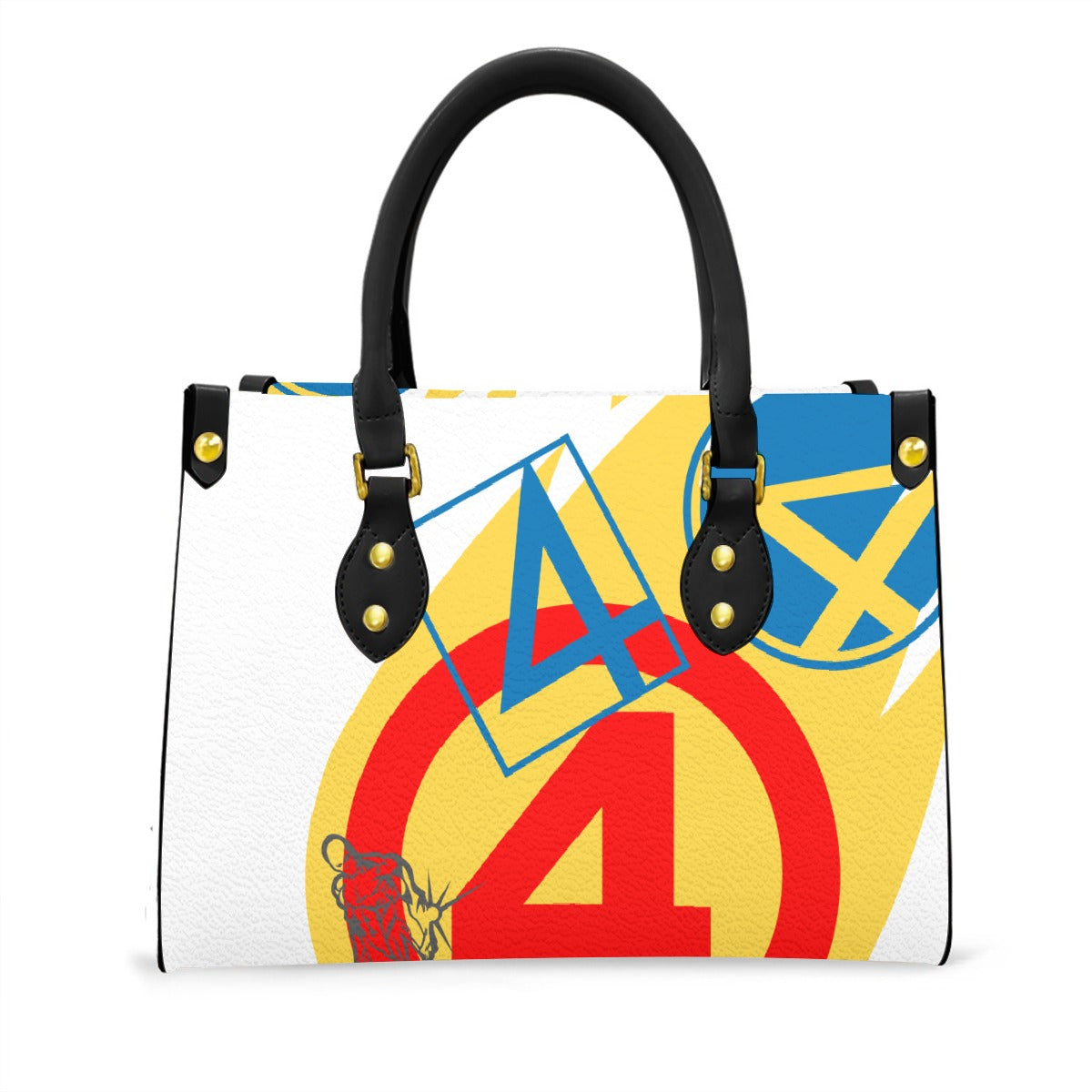 Women's Tote Bag With Black Handle