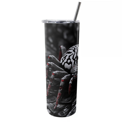 Glitter Tumbler With Stainless Steel Straw 20oz