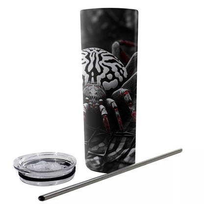 Glitter Tumbler With Stainless Steel Straw 20oz