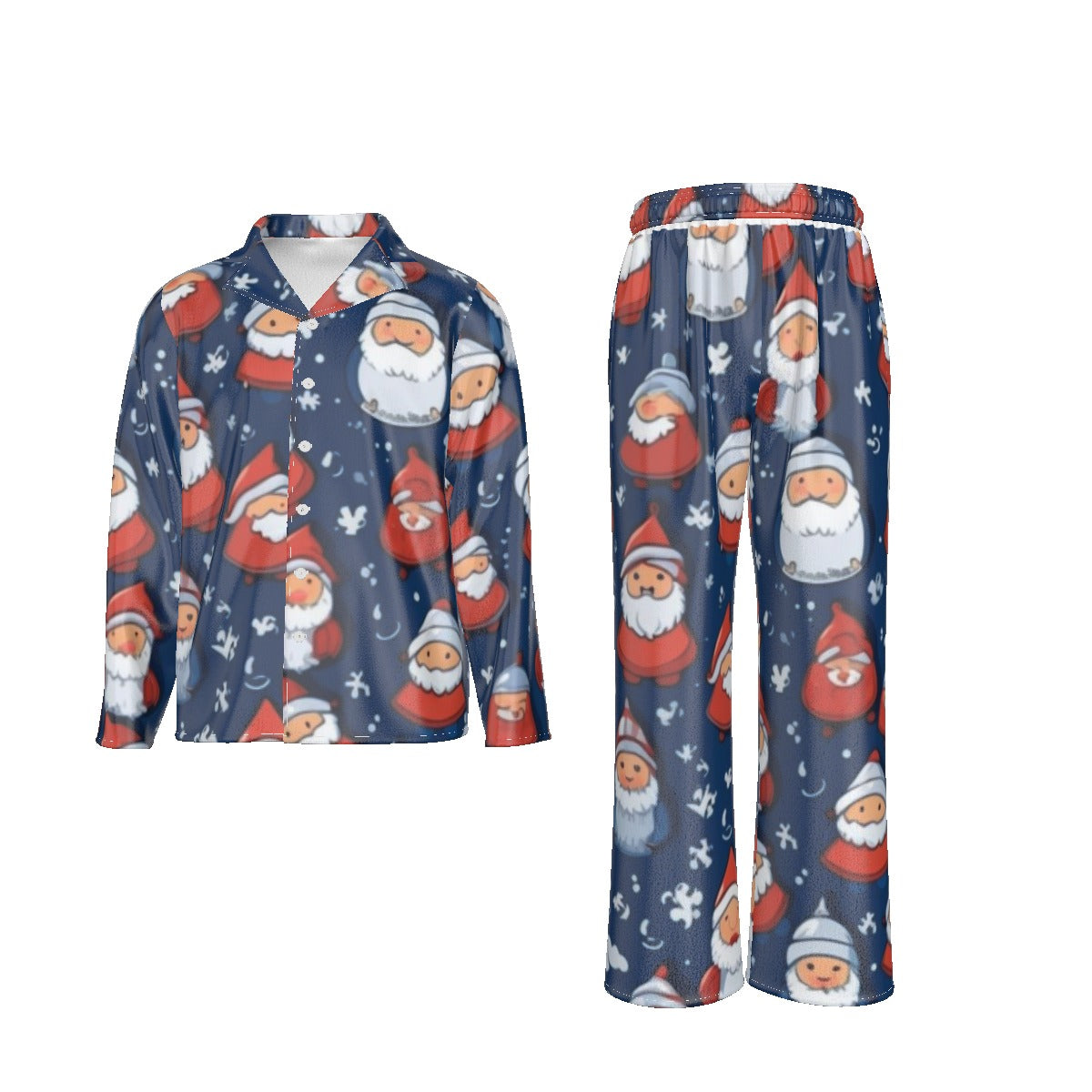 Holiday Men's Lapel Pajama Set