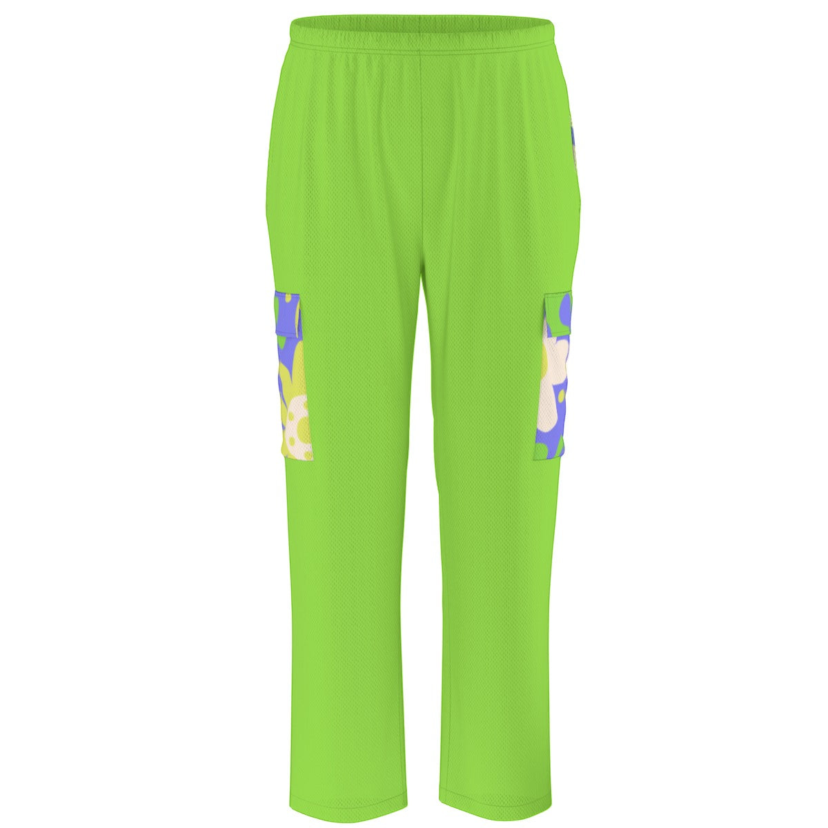 Unisex Scrub Set Birdseye Green Flowers