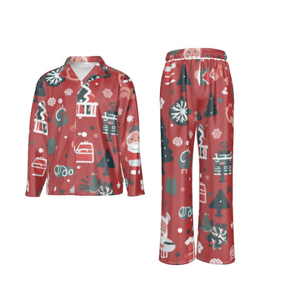 Holiday Men's Lapel Pajama Set