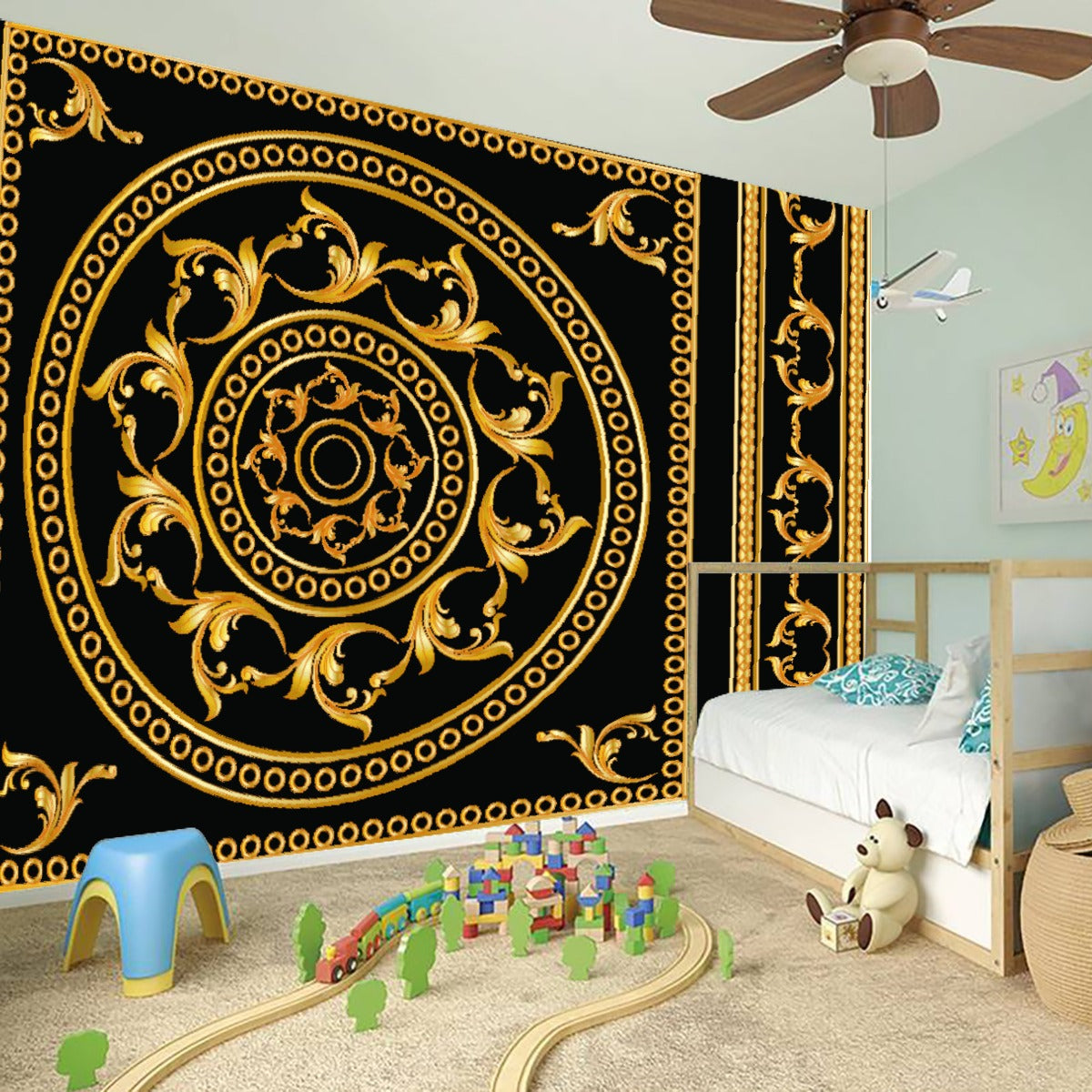 Wall Stickers Black and Gold