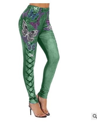 Letter Print Yoga Pants Hip-lifting Fitness Pants