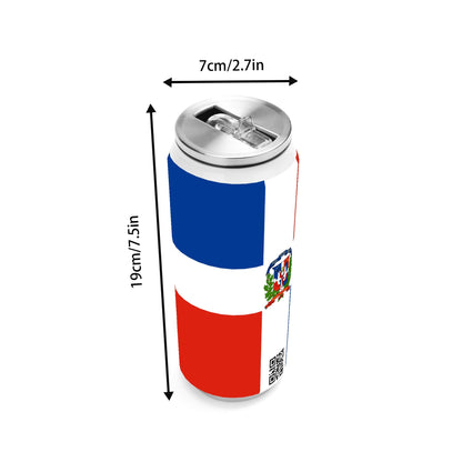 Stainless Steel Cola Can Shaped Coke Cups Travel Tumbler "Hoy se Bebe"