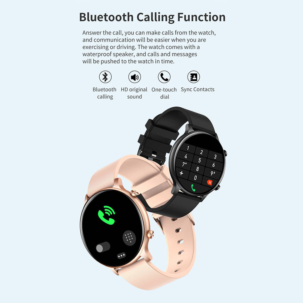 Multifuntional Bluetooth silicone belt smartwatch