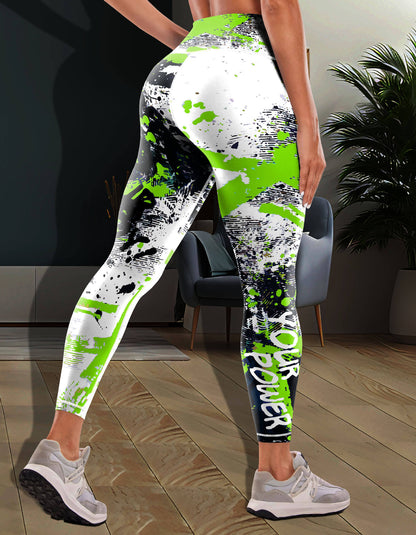 New Printed Sports Fitness High Waist Tight Yoga Pants