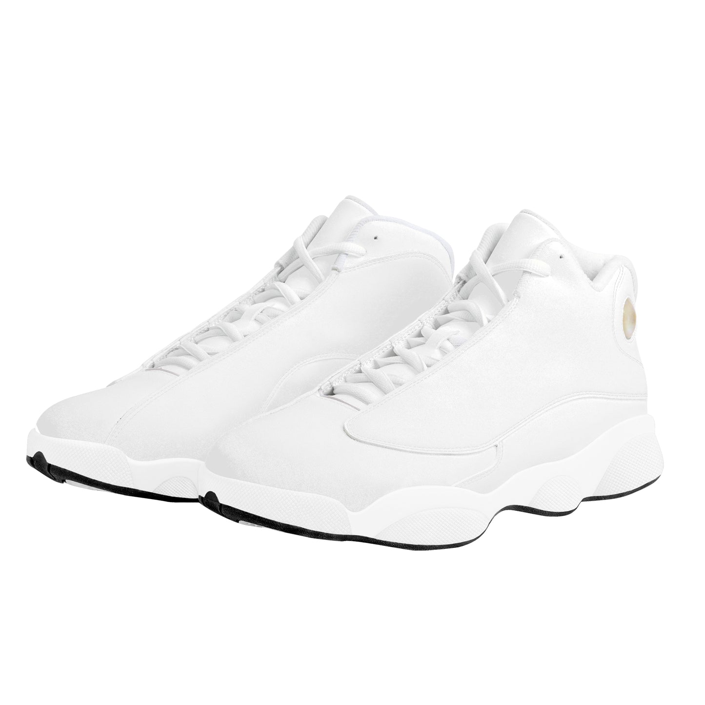 Customizable Basketball Shoes - White