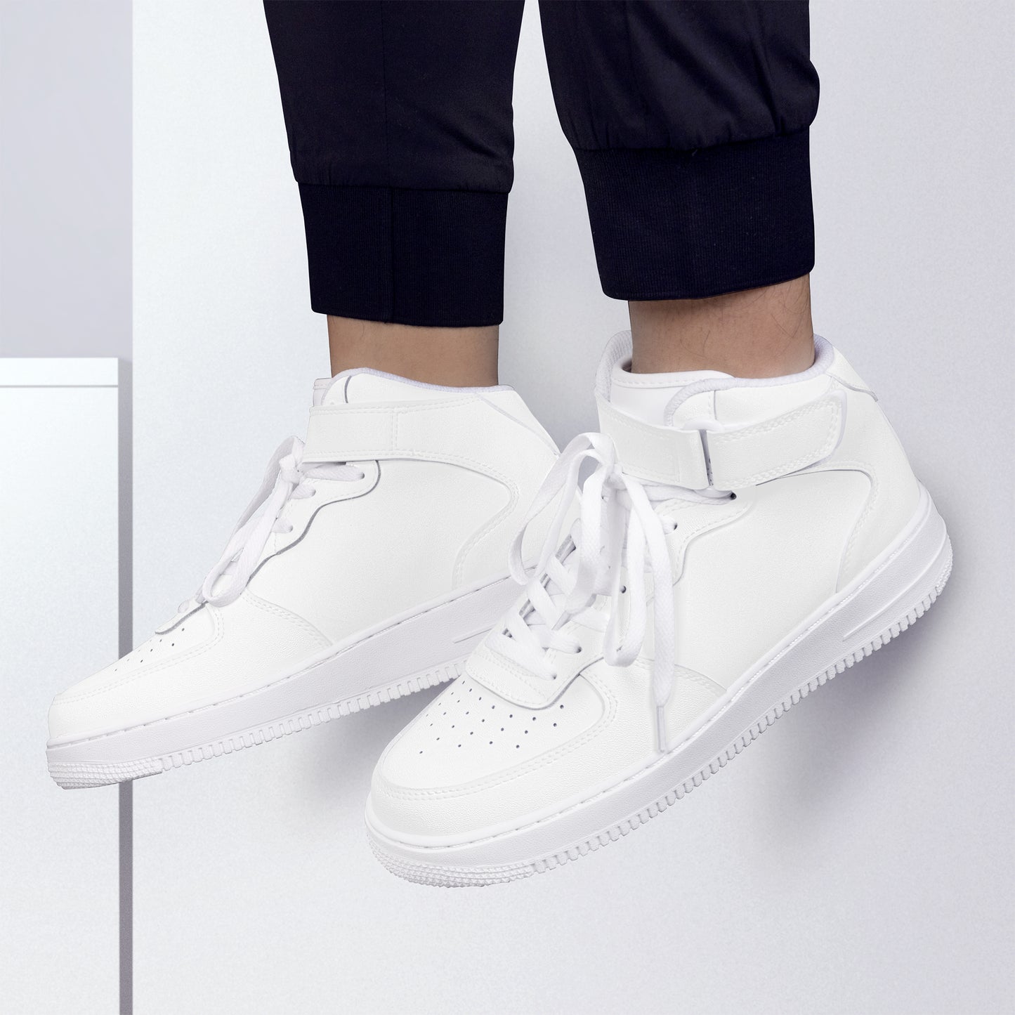 High Top Strapped Basketball Sneaker