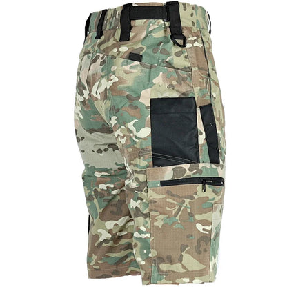 Summer Tactical Shorts Men Quick Dry Cargo Shorts Multi-Pocket Wear-Resistant Waterproof