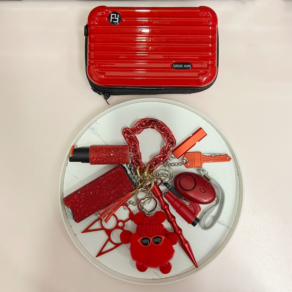 Keychain With Portable Mini Suitcase