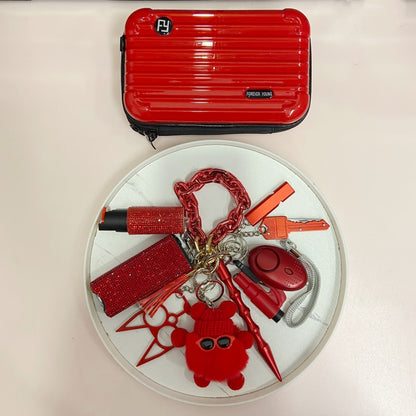 Keychain With Portable Mini Suitcase