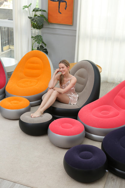 Thicker Inflatable Sofa Lazy Sofa Band Footstool