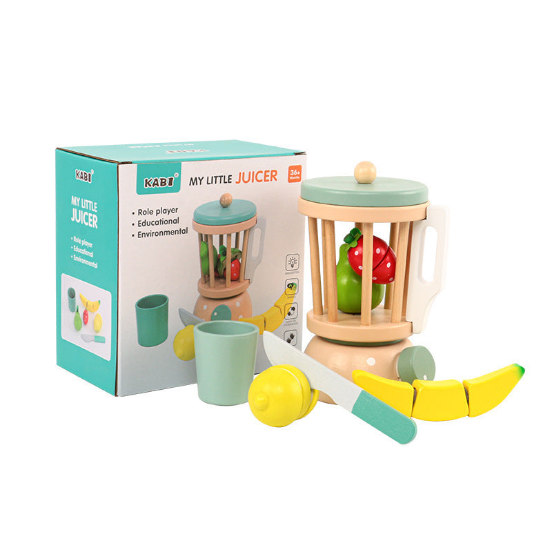 Wooden Children's Kitchen Toy Imitation Coffee Maker Playhouse Set