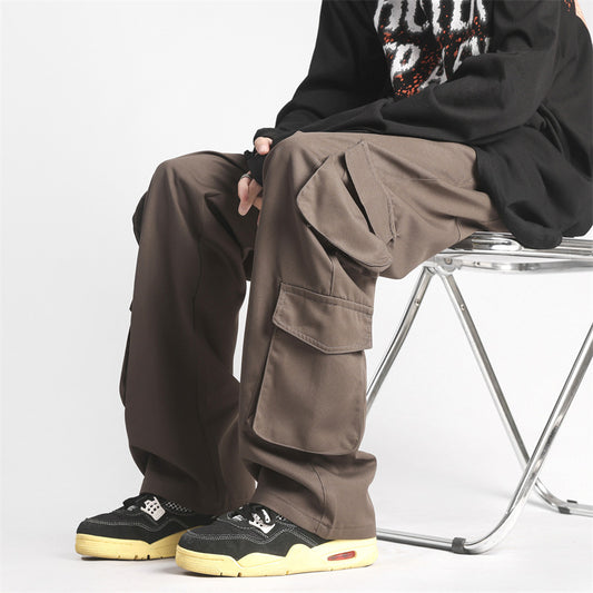 Fashion American Multi-pocket Cargo Pants Men