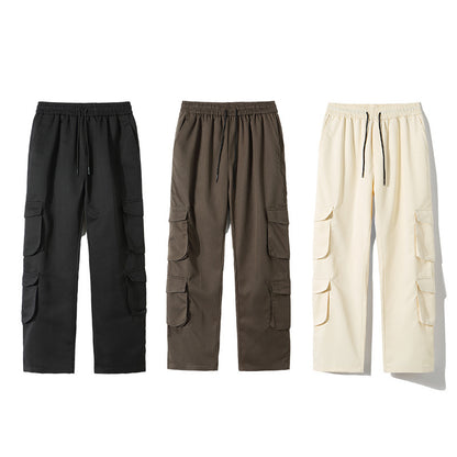 Fashion American Multi-pocket Cargo Pants Men