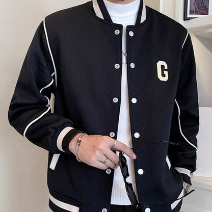 Men's Baseball Uniforms Casual Sports Cargo Coat