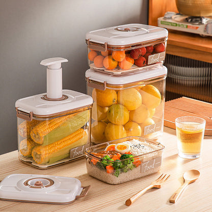 Food Vacuum Storage Box With Free Vacuum Kitchen Sealer Container Transparent Organization Sealed Tank Cans Lunch Box Gift